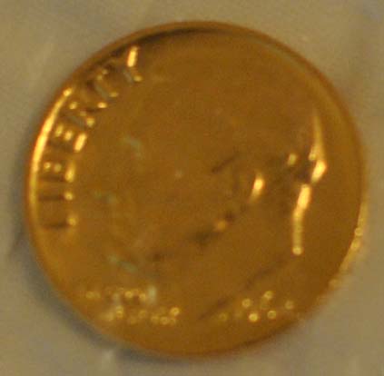 1968-Dime-Gold-Colored-In-Package
